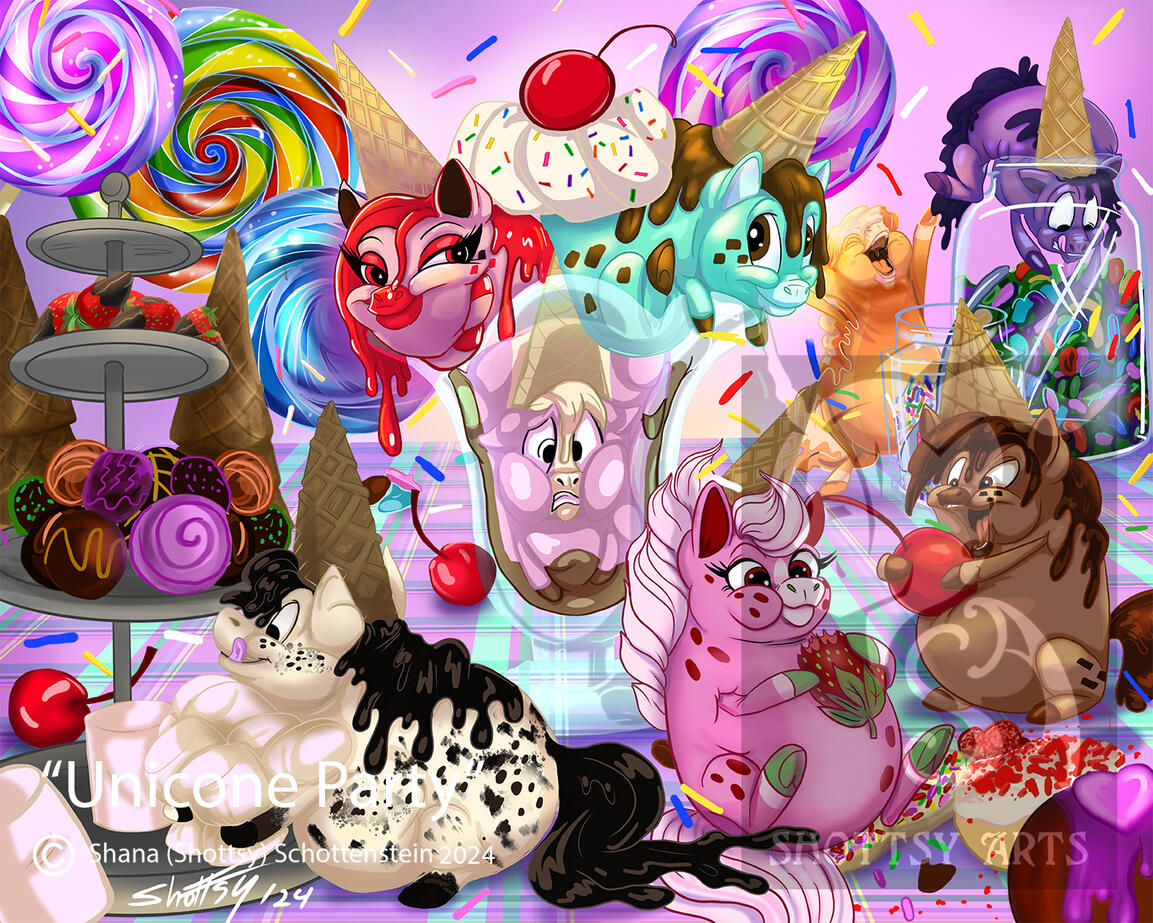 Unicone Party Print