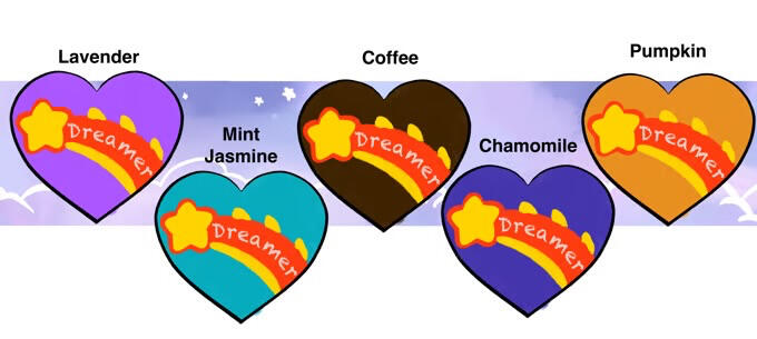 Scented plush heart inserts for dragons