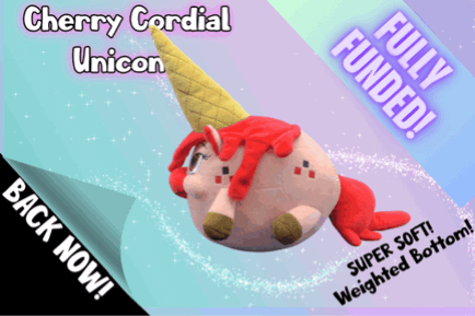 Cherry Cordial Weighted Plush
